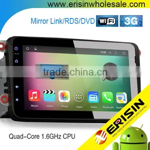 Erisin ES2802V 8" Jetta Android 4.4.4 Touch Screen Car Radio With GPS 3G WiFi thumbnail-1