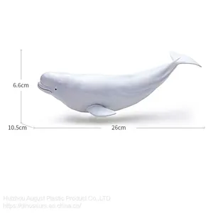 Factory Direct Sale Soft PVC Ocean Animal Figure Gift Toy Delphinapterus Leucas thumbnail-5