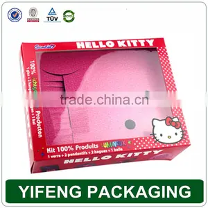 Custom Cardboard Cute Folding Baby Shoe Box Packaging/Folding Pvc Window Corrugated Box thumbnail-6