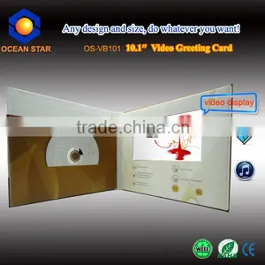 10.1 Inch Custom Design Video Card for Wedding Invitation thumbnail-1