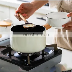 Korean Luxury White German Pans Camping Kitchen Pots Cooking Non Stick Cookware Set thumbnail-5