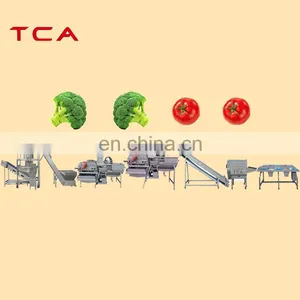 SUS 304 Vegetable Salad Commercial Vegetable Dehydrating Processing Line Good Quality thumbnail-1