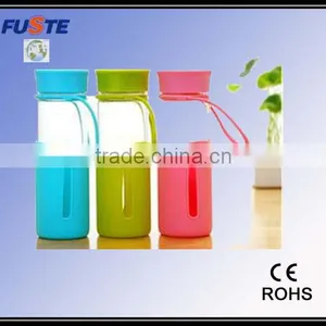Colorful Silicone Rubber Water Bottle Sleeve thumbnail-1