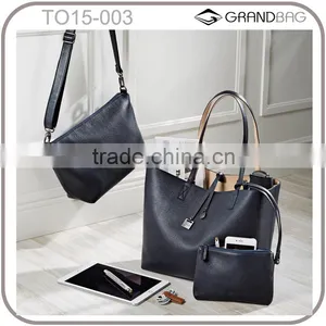 Hot Selling Ladies Reversible Leather Tote Bag and Downtown Crossbody Shoulder Bag, Leather Fashion Handbag Quality Choice thumbnail-1