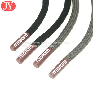 25mm Shiny Blak Plastic Shoelace Aglet Blank Shoelace Coed Ends for Hoodie/sport Pants thumbnail-5