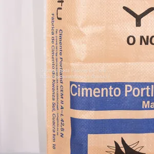 2 Ply Valve Kraft Paper Bag 20kg Tile Adhesive Bag Cement Tile Adhesive Putty Powder Concrete Sack thumbnail-4
