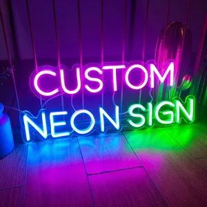 Custom Neon LED Night Light Signs Shop Pub Store Game Wedding Birthday Party Decoration thumbnail-1