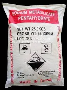 Sodium Meta Silicate Pentahydrate CAS 6834-92-0 Na2SiO3 SMS-5H2O Detergent thumbnail-1