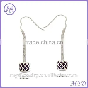 Fancy Enamel Crystal Ball Drop Earrings in Wholesale From Shenzhen thumbnail-2