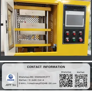 New 30ton/50ton Lab Vulcanizer PLC Controlled Plastic Hot Press Machine for Rubber With Reliable Engine Pump for Manufacturing thumbnail-5