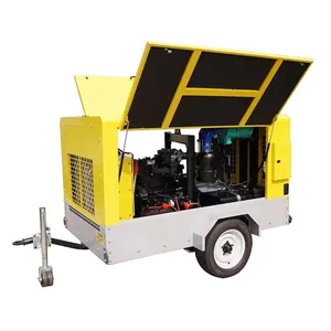 Mobile Diesel Screw Engine Compressor 194KW Engine Power Air Compressor 17bar 18bar thumbnail-1