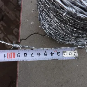 1.8mm Farm Anti Climb Anti Theft Manufacturers Galvanized 2mm Galvanized Barbed Wire for Sale thumbnail-3