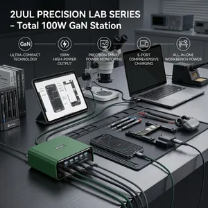 2UUL PC12 100W Smart Digital Monitor Charging Station thumbnail-2
