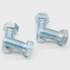 DIN933 Wholesale Custom Construction M6 M8 M10 M12 M12 M13 Carbon Steel HDG Hex Bolt thumbnail-4