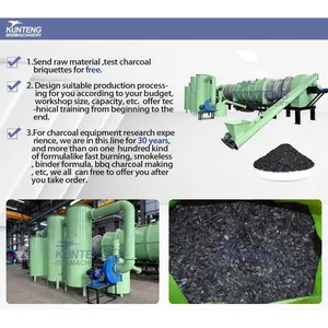 Screw Type Waste Wood Bamboo Biochar Making Machine Biomass Pyrolysis Machine EPC thumbnail-3