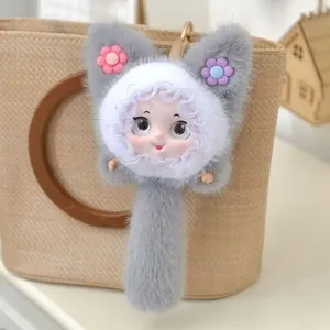 Floral Lace Kitten Bag Charm thumbnail-5