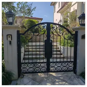 China Wrought Iron Gate Aluminum Gate Driveway Gate For Sale thumbnail-5