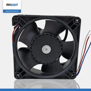 DV4114/2N DC Electric Duct Axial Fan Ball Aluminum Housing Grounding Lug 24V 20.5W 280m/h Low Noise Black CCC/CE/ISO for Air thumbnail-1
