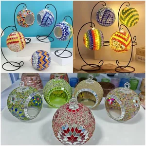 LED Light Glass LED Lamp Hanging Ball Bed Lamp Solar Can Light Glass Lantern LED Christmas Tree LED Can Mosaic LED Light Garden Lamp Yard Lamp thumbnail-4