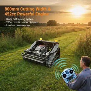 Vigorun VTLM800 Intelligent Remote Control Slope Lawn Mower 60 Degree Garden Grass Cutting Machine thumbnail-1