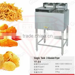 China Factory Freestanding Single Tank Double Basket Electrical Deep Fryer thumbnail-5