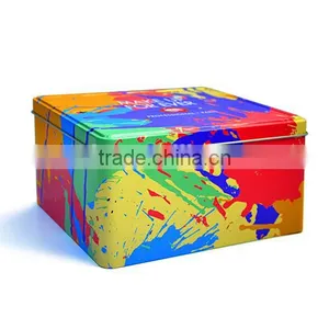 Beautiful Rectangular Metal Tin Box,cosmetic Metal Box,colorful Tin Can thumbnail-3