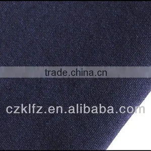 Indigo Dyed Cotton Polyester Knitting Denim thumbnail-2