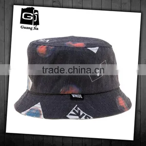 Vintage Denim Casual Bucket Hats Mens Custom Bucket Hats Bulk thumbnail-1