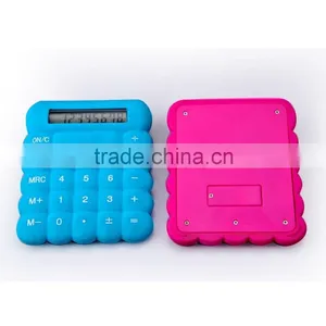 Very Cute 8 Digital Colorful Silicone Eletronic Calculator thumbnail-6