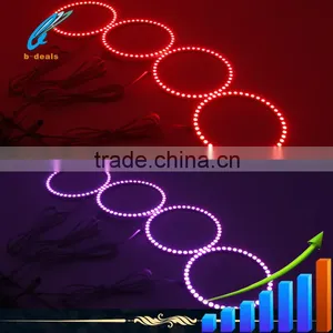 100mm RGB Led Angel Eye Changing Color by the Remote for Ford and Volvo thumbnail-5