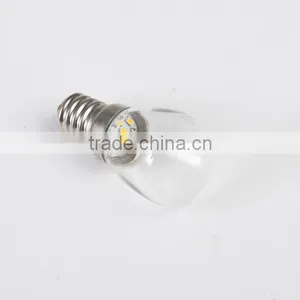LED Pear Lamp E14 Mini Bulb Milky Glass/Clear Glass Body LED B26 for Refrigerator Lighting 0.8W 3014smd/2835smd B26 Led Bulbs thumbnail-6
