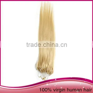 Wholesale Colorful Micro Ring Loop Hair Extension Bead India Virgin Human Hair Weave Extension thumbnail-5