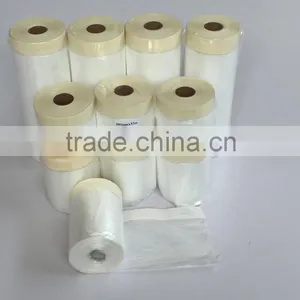 Pre-taped Protective Film for Glasses Auto Paint Masking Plastic Film thumbnail-3