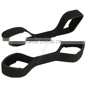 Weightlifting Figure 8 Straps Made by Heavy-duty 100% Cotton With Neoprene Padding thumbnail-1