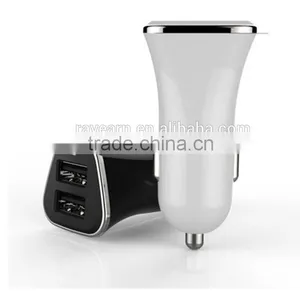 Triangle Shape Dual USB 5V 3.4A USB Car Charger Power Adapter For Mobile Phone Charge thumbnail-2