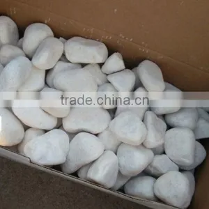 Popular and Hottest Snow White Tumbled Pebbles On Sales thumbnail-4