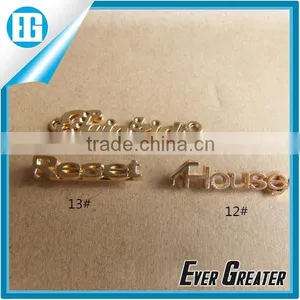 Custom Metal Clothing Label,Metal Brand Logo Label,metal Label for Garment thumbnail-1