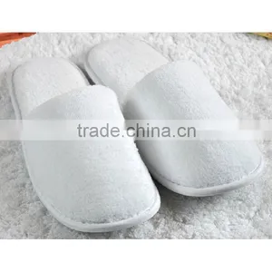 High Quality Coral Fleece Slipper for Hotel, White and Black Colors and One-off thumbnail-1