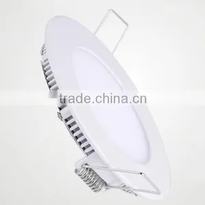 White Enclosure Flat LED Ceiling Panel Lamp Round 18W thumbnail-1