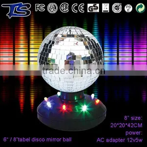 4'disco Mirror Ball Decoration Christmas With Color LED thumbnail-1