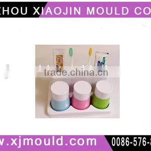 Plastic Multi-holes for Putting on Toothpaste and Toothbrush Rack With Cups Mold thumbnail-1