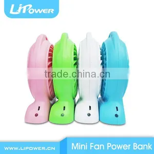 Rechargable Super Strong Wind Desk Mini Fan With Power Bank Function Adjustable Speed and LED Flashlight thumbnail-6