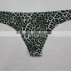 Hot Elegant Leopard Print Seamless G String Ladies Underwear Manufacturers thumbnail-1
