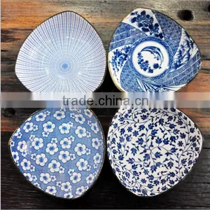 Japanese Ceramics Retro Blue And White Porcelain Bowls BCH2015121 thumbnail-1