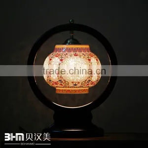 China Famille Rose Wholesale Ceramic Lamp for Home Lighting thumbnail-3