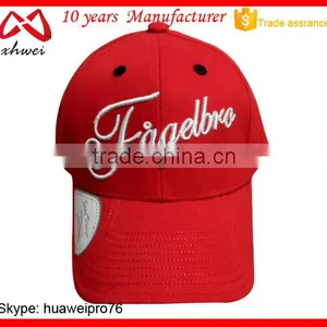 Red Cotton Chino Twill Fabric Golf Cap thumbnail-2