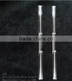 Bamboo Shaped Clear Fused Quartz Glass Tube thumbnail-1