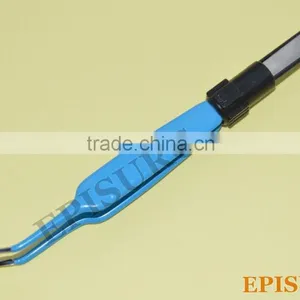 JEWELER Bipolar Forceps # 5 Angled Reusable 12 cm Tip 1 mm Electrosurgical Inst. thumbnail-1