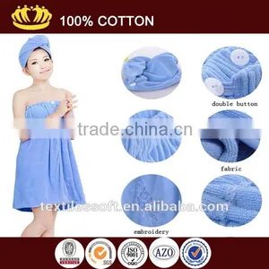 Wholesale Cheap 100% Cotton High-grade Sexy Hood Bathrobe Towel thumbnail-1