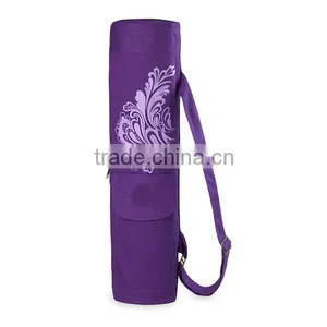 Full Zip Polyester Cargo Pocket Gym Carrying Bag Yoga Mat Bag thumbnail-2